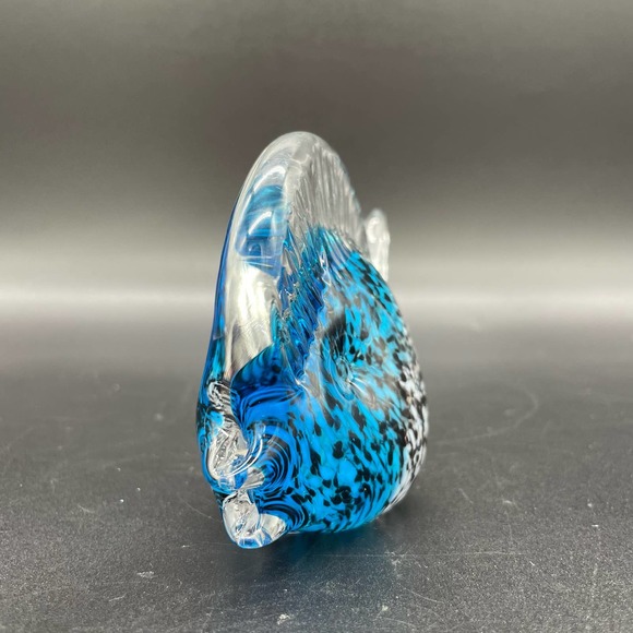 Art Glass Fish Paperweight Murano Style Tropical Fish Glass Figurine - Picture 3 of 12